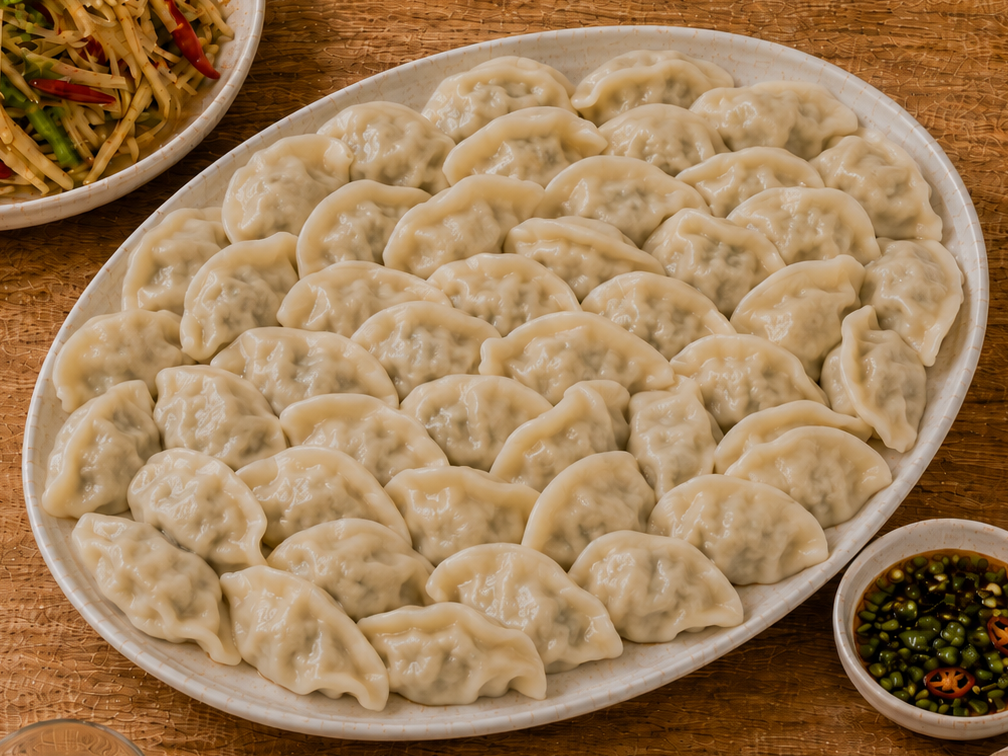 Boiled Chicken & Vegetable Dumplings