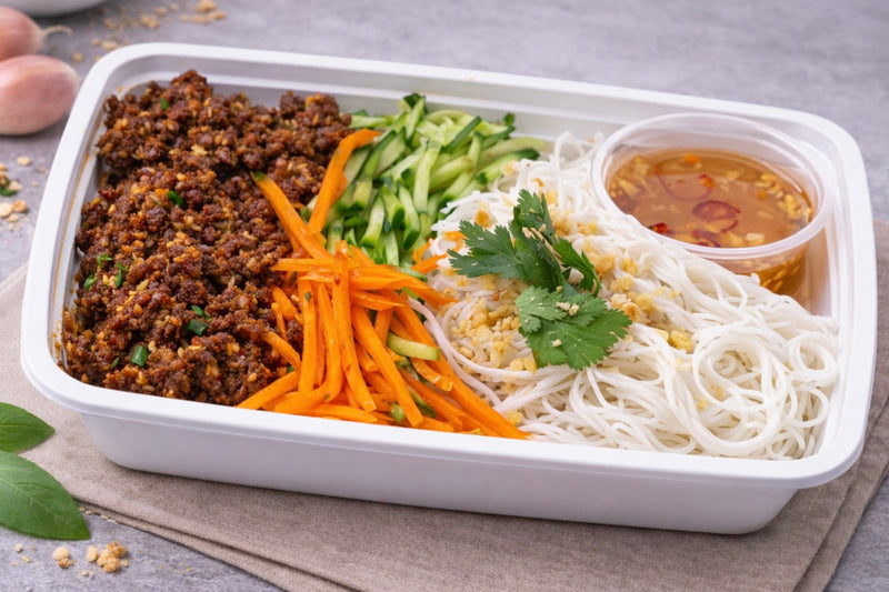 Vietnamese Garlic Beef Vermicelli Bowl