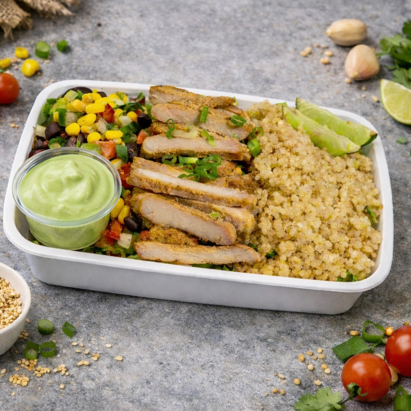 Honey Roasted Pork Quinoa Bowl