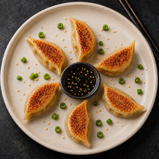 Pan-Seared Garden Vegetable Dumplings