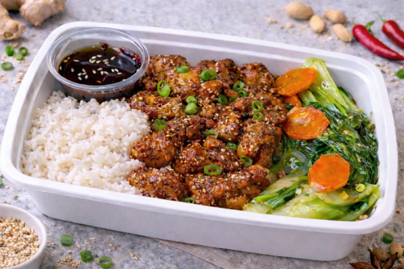 Korean Chicken Rice Bowl