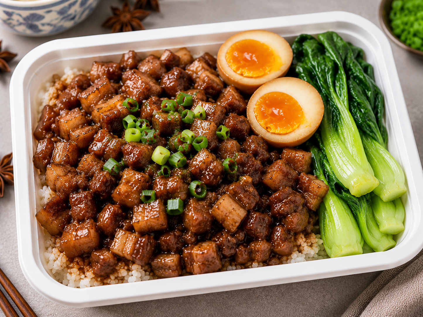 Taiwanese braised pork rice