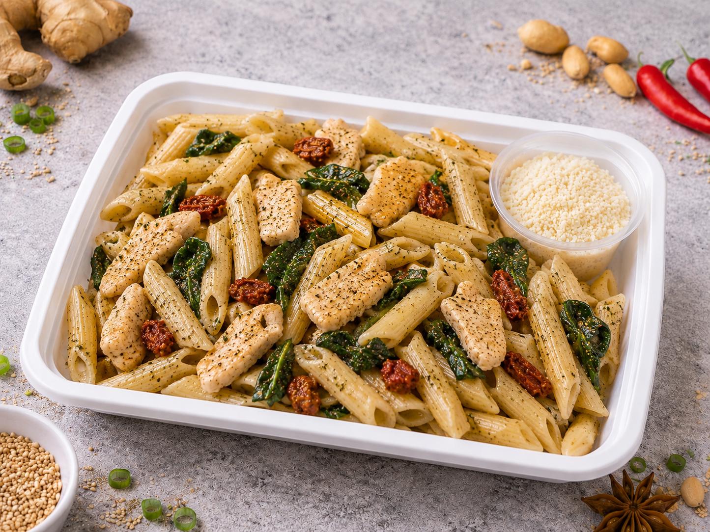 Tuscan Cream Chicken Penne（Light Cream）